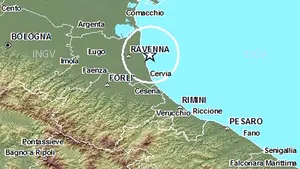 Cutremur în Marea Adriatică, în largul Ravennei