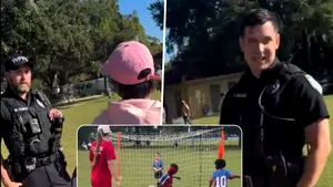Copil de 3 ani, prea bun la fotbal. Meciul s-a terminat cu poliția pe teren și cu eliminarea lui din ligă
