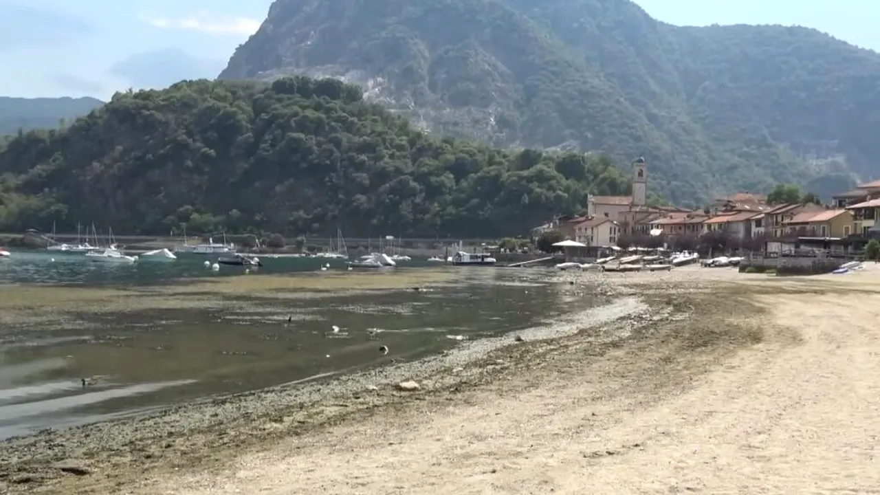 Italia și Elveția transferă apă din Lacul Lugano în Lacul Maggiore, afectat de secetă