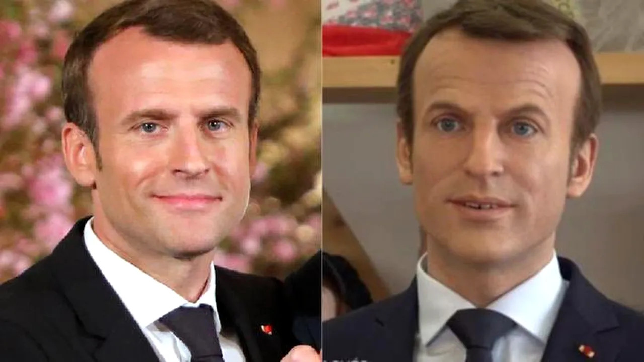 Statuia lui Emmanuel Macron, furată de la Muzeul Grévin din Paris