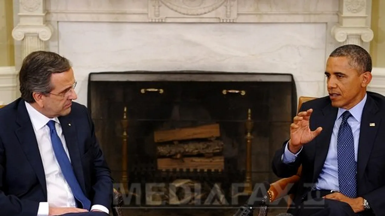 Obama, întâlnire cu premierul grec în Biroul Oval: Austeritatea nu poate fi singura strategie în Grecia