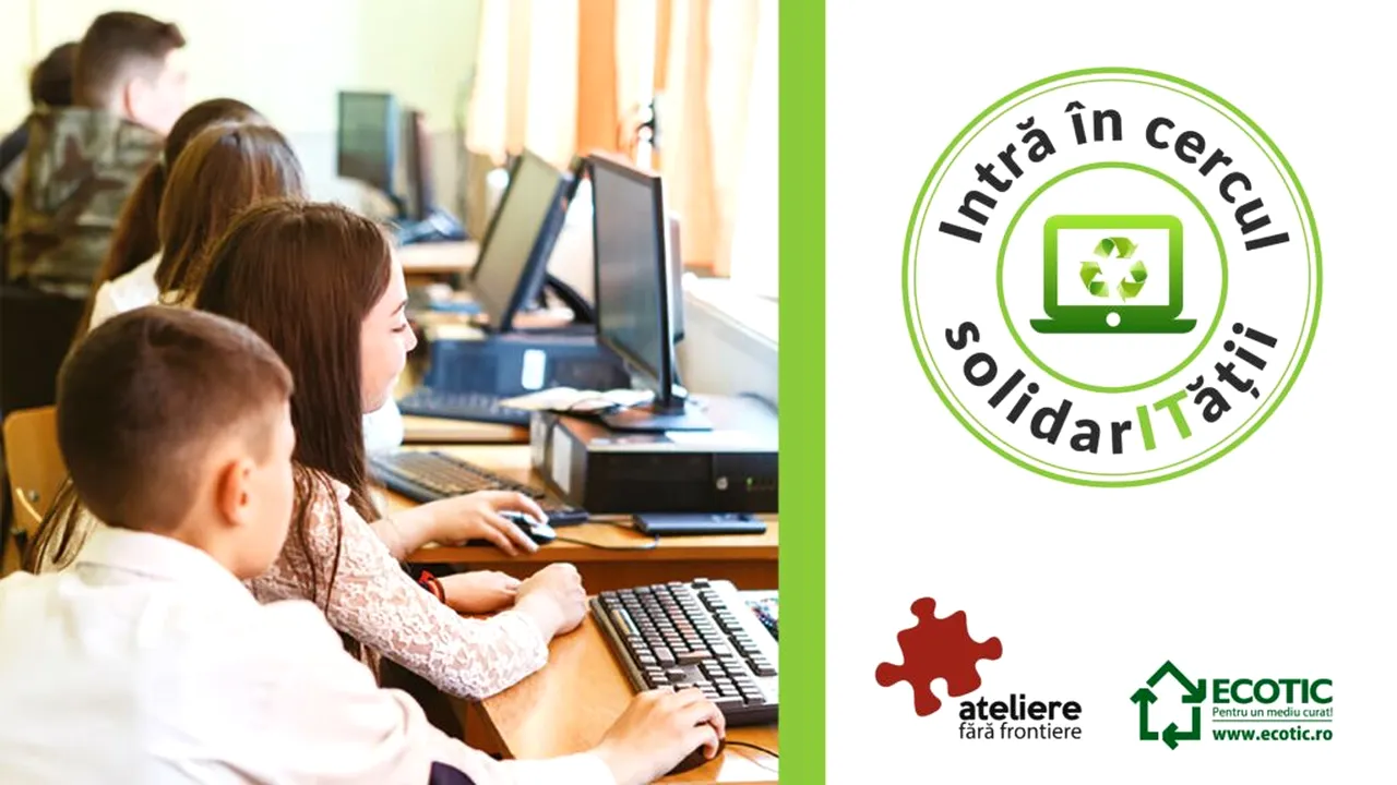 Intră în cercul solidarITății! Donează echipamente IT pentru educația digitală