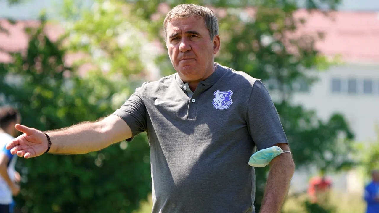 Gheorghe Hagi a condus primul antrenament după fuziunea dintre Viitorul şi Farul