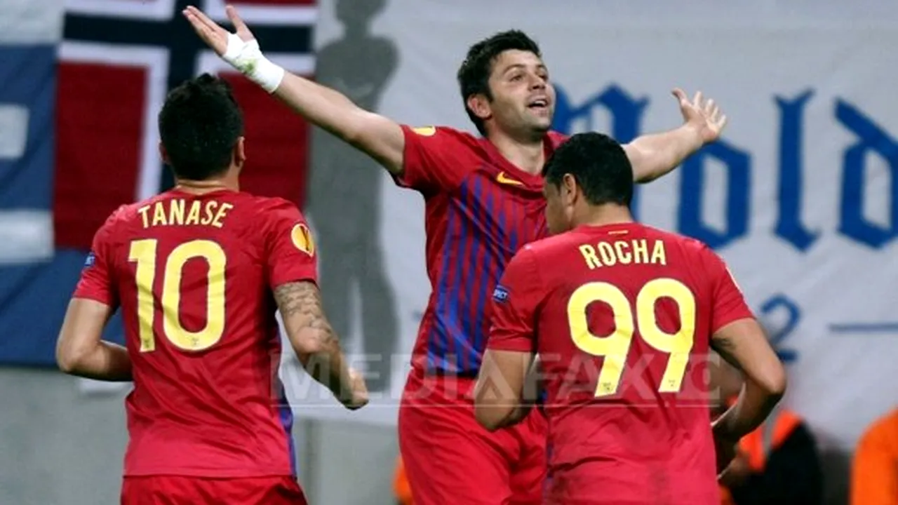 LIGA EUROPA: STEAUA BUCUREŞTI a învins MOLDE FK, scor 2-0, în grupa E