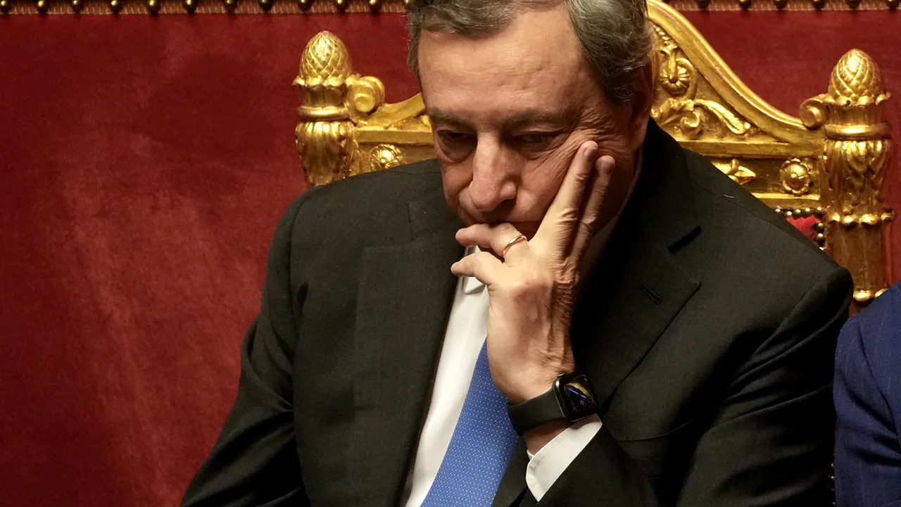 Surse: Mario Draghi ar putea renunţa la mandatul de prim-ministru joi