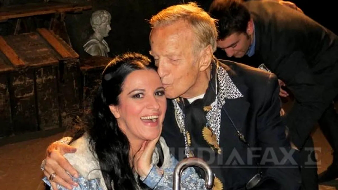 Franco Zeffirelli a aplaudat-o pe Angela Gheorghiu la spectacolul 