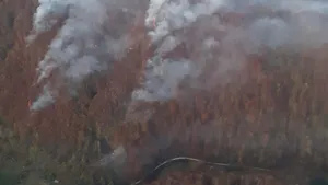 Intervenţie a pompierilor din Alba la un incendiu de pădure, în Munţii Apuseni: Flăcările au distrus trei hectare