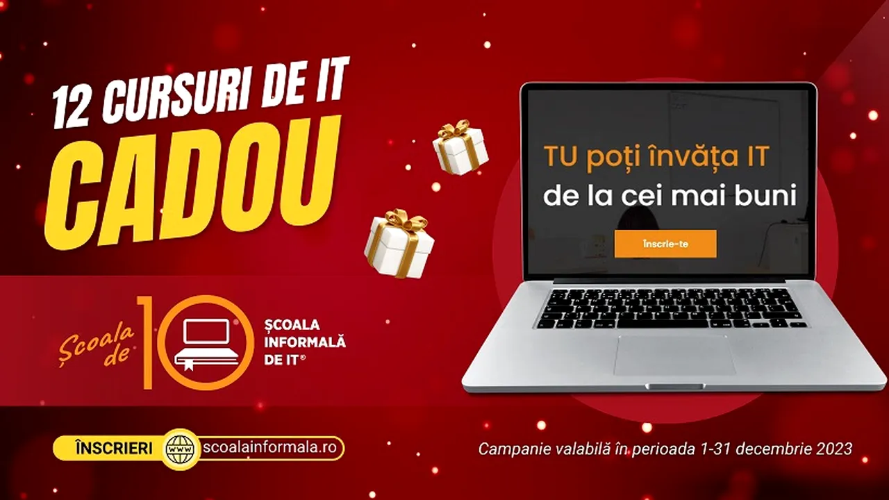 Şcoala informală de IT sărbătoreşte 10 ani cu 100 de ore de cursuri gratuite