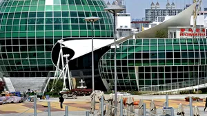 Romania Opens Apple-Shaped Pavilion At World Expo 2010 On Saturday