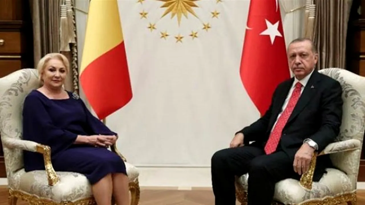 Premierul Viorica Dăncilă a avut o întrevedere cu preşedintele Turciei, Recep Erdoğan | VIDEO