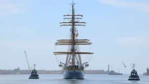 Nava-școală „Mircea” pentru 5 luni din portul militar Constanța, într-un marș internațional
