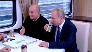 Putin, în primul tren dintre Rusia şi Crimeea. Ucraina a deschis o anchetă penală