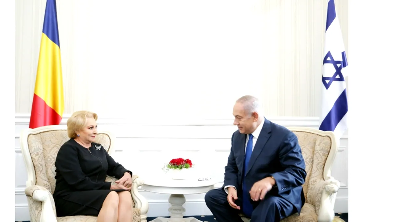 Dăncilă şi Netanyahu, întrevedere pe tema parteneriatului România-Israel/ Ce s-a discutat despre mutarea ambasadei la Ierusalim | VIDEO
