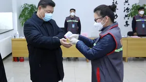 Prima apariţie publică a lui Xi Jinping, de la începutul epidemiei de coronavirus. Liderul chinez a purtat mască sanitară