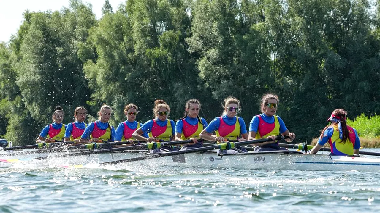 România a obţinut nouă medalii la Campionatele Europene U23 de canotaj şi locul 1 pe naţiuni