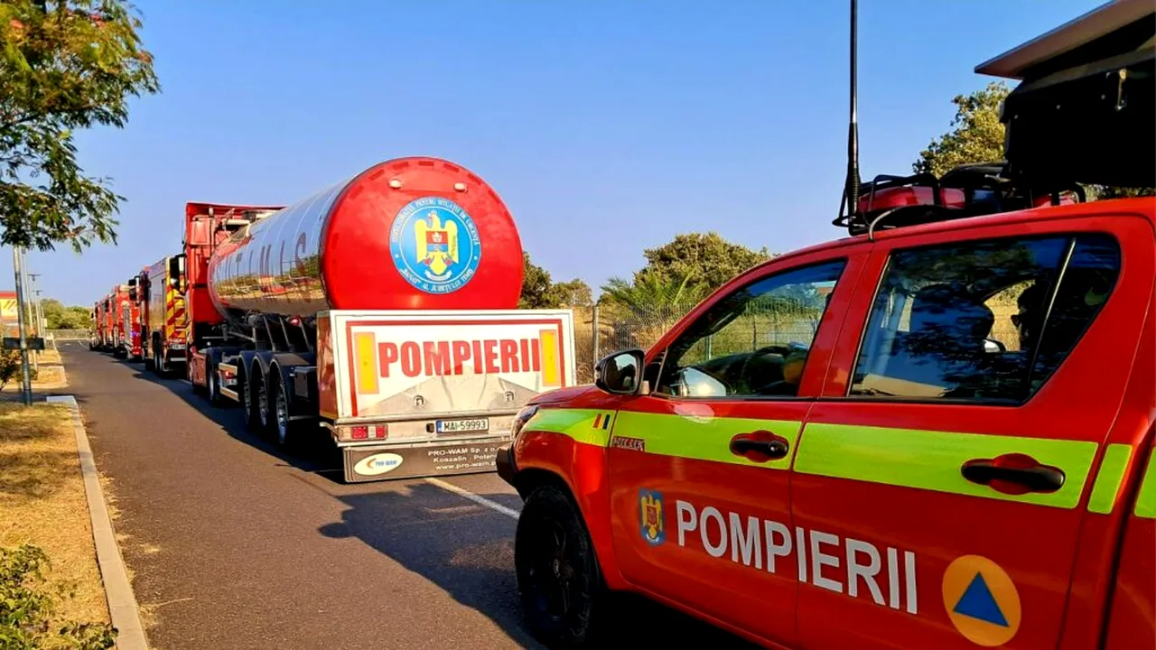 Misiunea pompierilor români din Franța, prelungită cu două săptămâni
