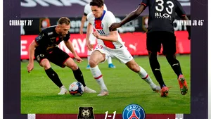PSG pierde puncte importante în remiza cu Rennes şi e pe cale să rateze titlul în Franţa