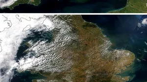 FOTO Imagini dramatice din satelit arată impactul valului de căldură în Marea Britanie