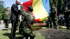 Preşedintele Traian Băsescu, la ceremonia de Ziua Drapelului Naţional