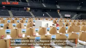 Sala Polivalentă din Cluj-Napoca a fost transformată în centru de spitalizare pentru pacienţi COVID-19