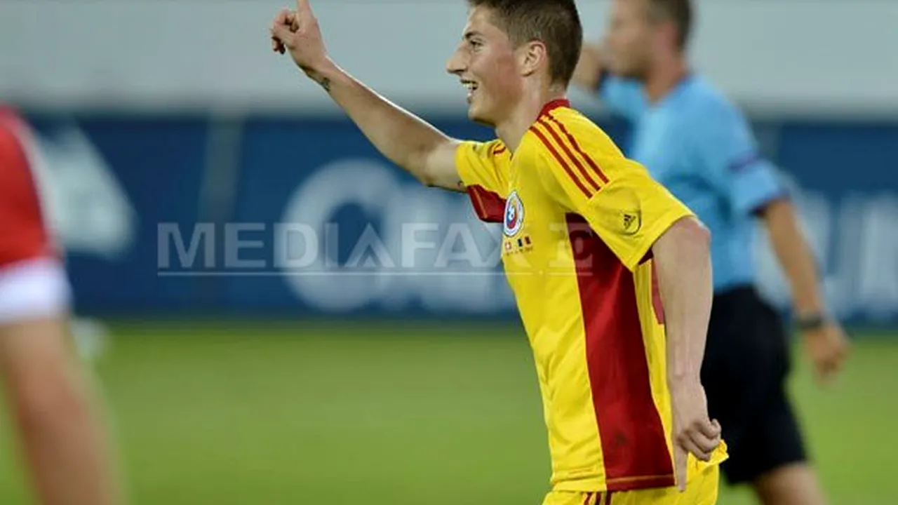 Grozav a debutat cu gol în naţionala României. Care sunt impresiile jucătorului după victoria cu Elveţia