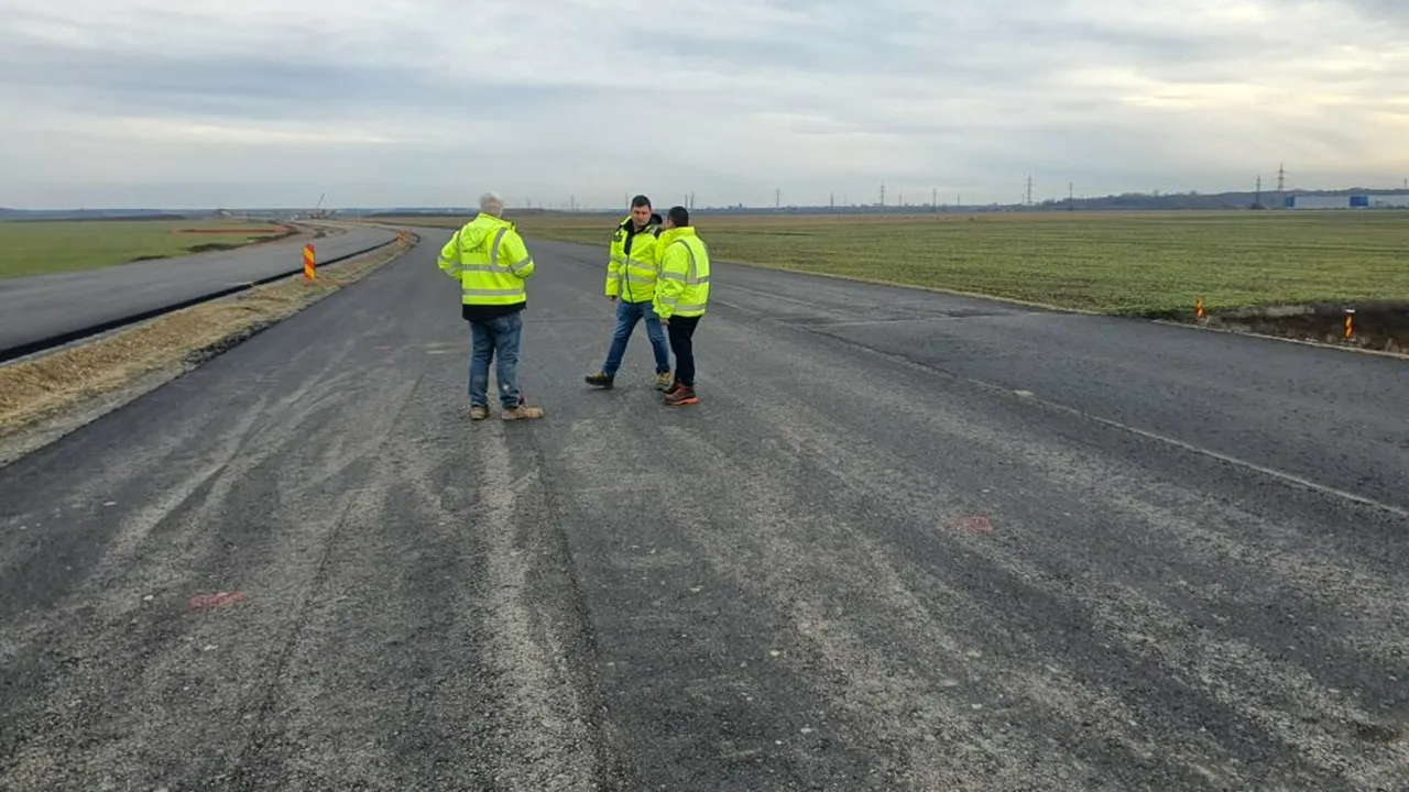 Iarna a lovit șantierele Autostrăzii Bucureștiului. Ce se întâmplă acum pe Lotul 3 Nord al A0