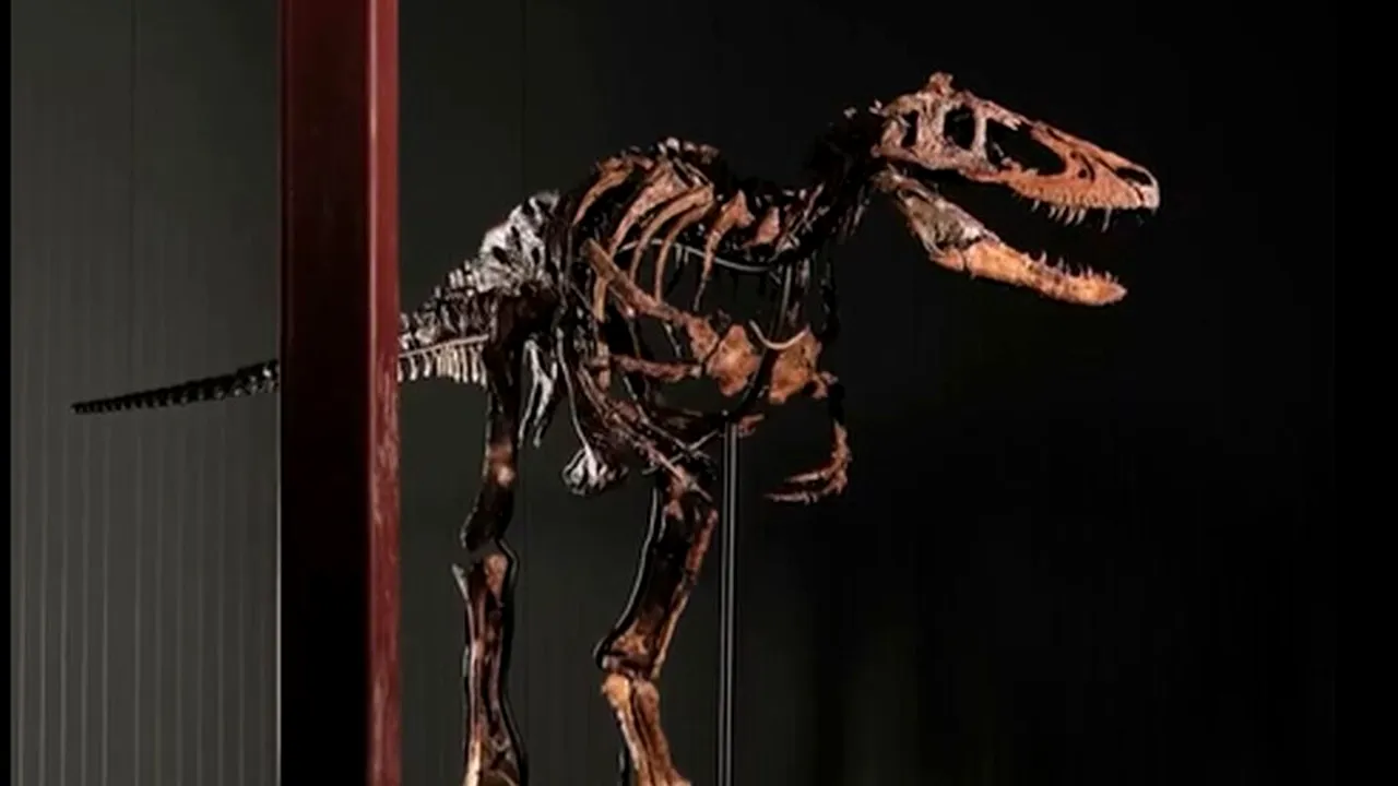 47,3 milioane de dolari pentru un schelet de dinozaur. „Jodi” a devenit al doilea cel mai scump exemplar din lume