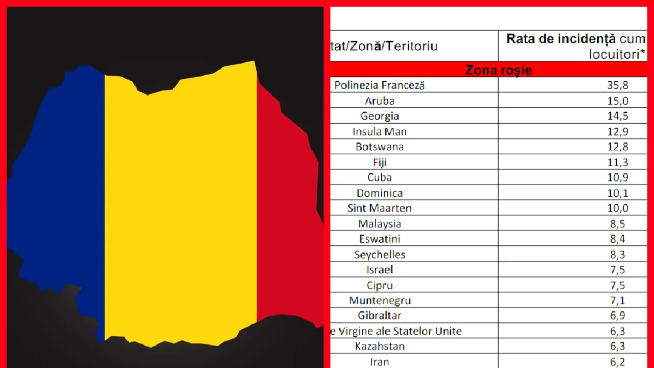 Noua listă a ţărilor din care se impune carantina anti COVID la venirea în România. Ţările de pe LISTA ROŞIE. DOCUMENT CNSU