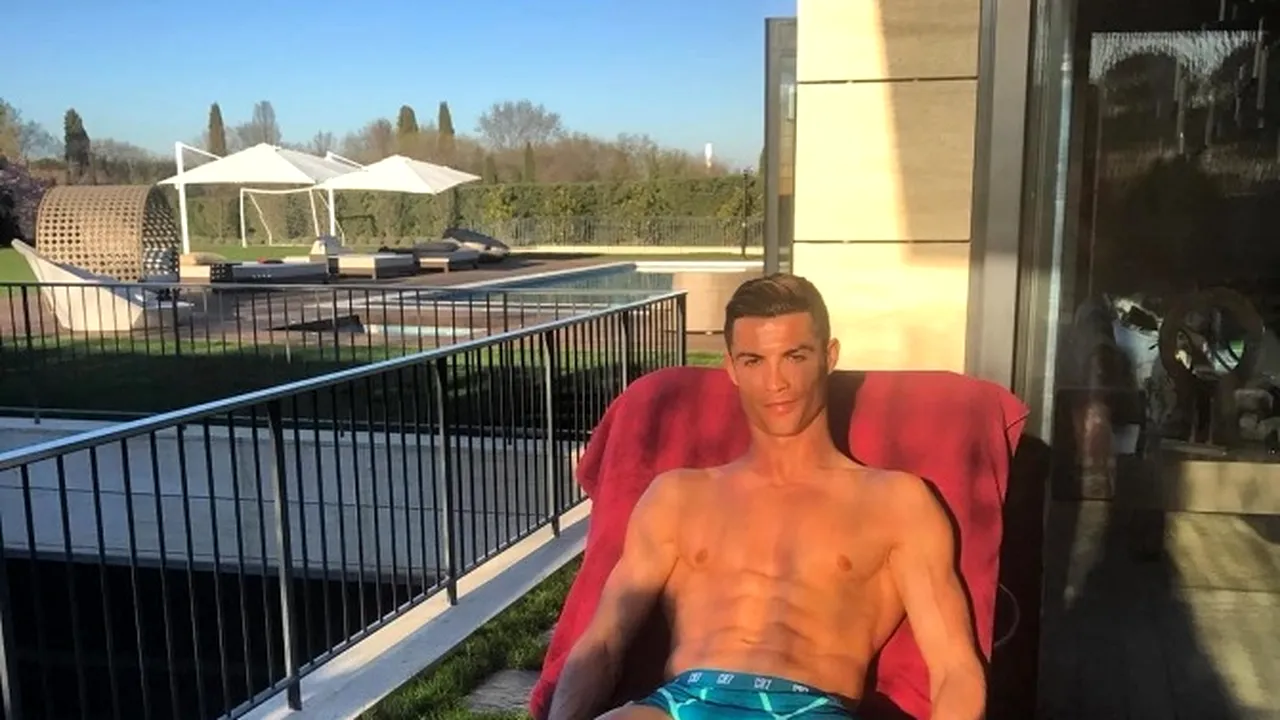 Cristiano Ronaldo a dezvăluit secretul corpului său perfect sculptat: „30 de minute de soare pe zi”

