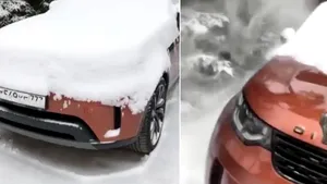 Cum să îţi deszăpezeşti maşina rapid şi fără să te uzi | VIDEO