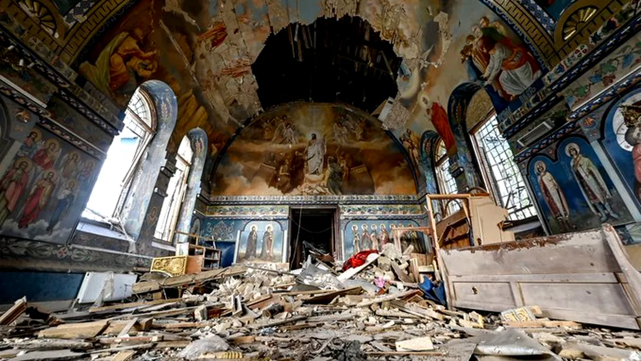 Paşte în ruine! Sute de obiective religioase, distruse în Ucraina pe parcursul războiului