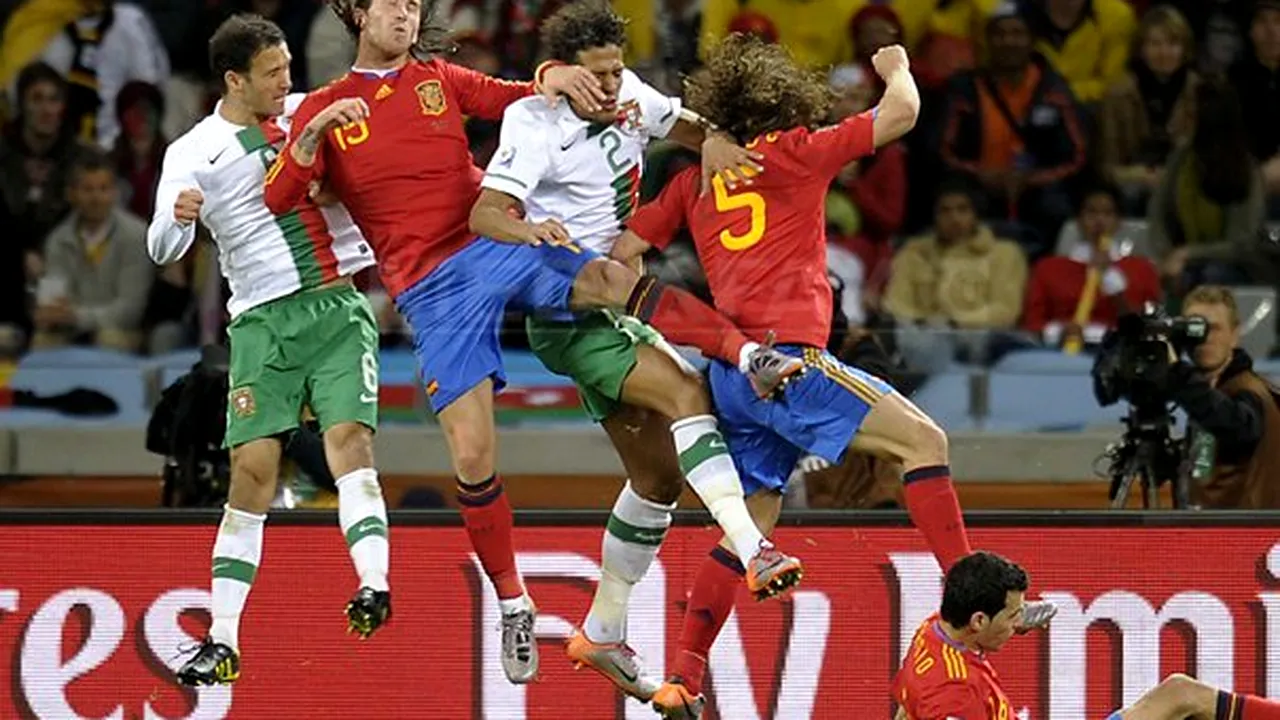Spania a învins Portugalia, scor 1-0, şi s-a calificat în sferturile Cupei Mondiale