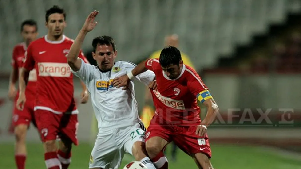 Dinamo a pierdut meciul cu FC Vaslui, scor 1-2, în Liga I