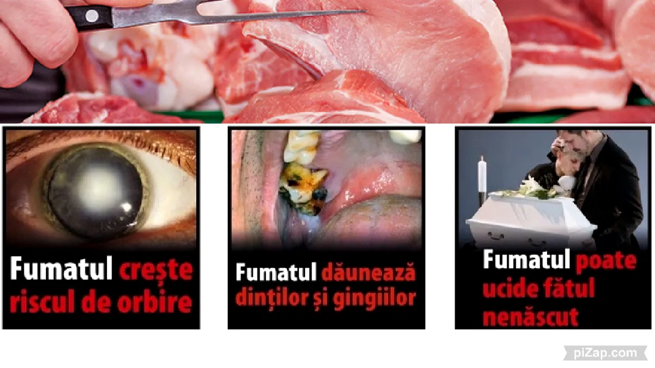 Carnea din magazin cu imagini grafice ca pe pachetele de ţigări. Soluţia ar putea reduce consumul de carne potrivit unui studiu recent