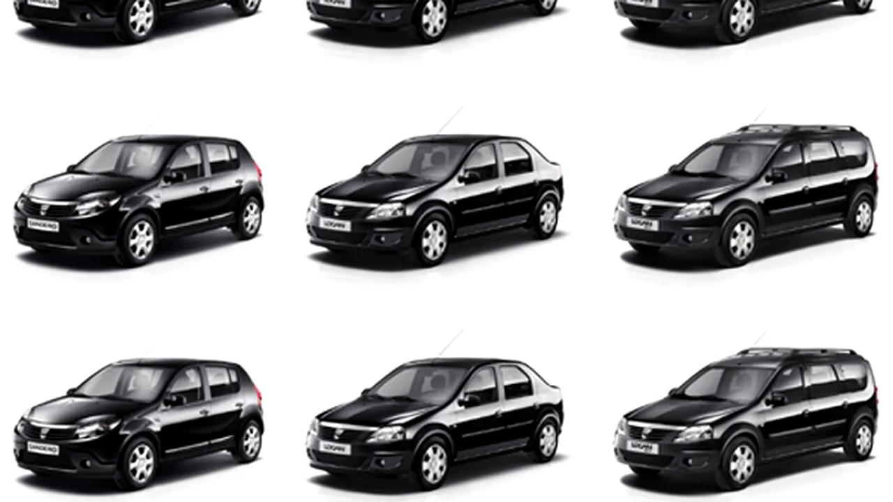 Dacia a lansat în România seria limitată Black Line pentru trei modele, cu preţuri de la 8.200 euro