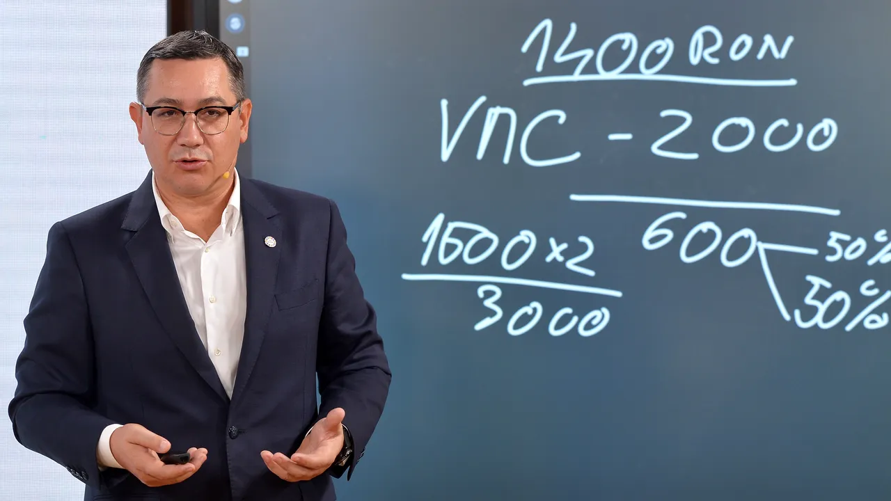 Victor Ponta: Orice om trebuie să aibă 2.000 de lei venit lunar, dacă nu-i are moare de foame sau ne dă în cap