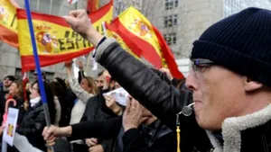 Mii de persoane au protestat în Spania faţă de creşterea şomajului