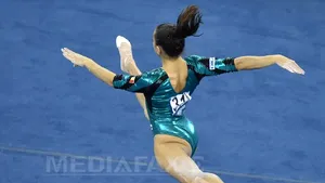 Larisa Iordache a câştigat medalia de argint la sol la CM de gimnastică - FOTO