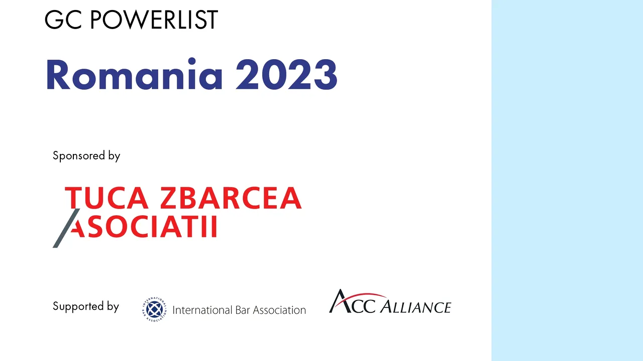 Ţuca Zbârcea & Asociaţii and The Legal 500 launch the first-ever GC Powerlist Romania