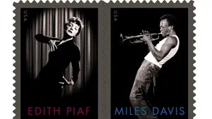 Edith Piaf şi Miles Davis, onoraţi printr-o serie specială de timbre