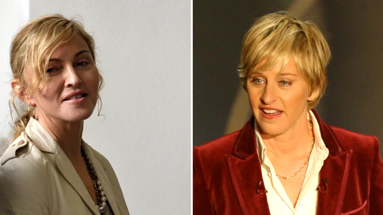 Madonna şi Ellen DeGeneres sunt verişoare