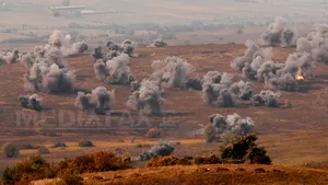 Exerciţii de trageri cu muniţie de război, într-un poligon din Timişoara