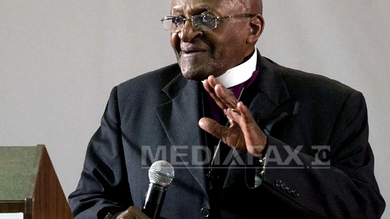 A încetat din viaţă arhiepiscopul Desmond Tutu, câştigător al premiului Nobel şi una dintre figurile cheie ale luptei împotriva apartheidului