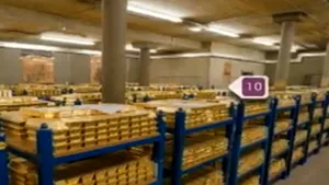Tur virtual în Banca Angliei. Cum arată 400.000 de lingouri de aur - VIDEO