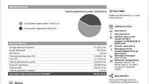 Factură la curent de aproape 22.000 euro