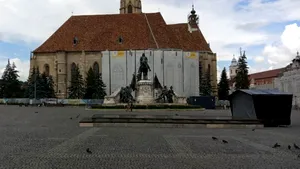 Protest anti-COVID în centrul Clujului. La eveniment nu a participat nimeni