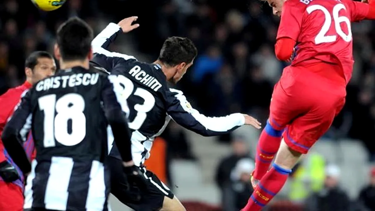 Universitatea Cluj - Steaua Bucureşti, scor 0-1, în Liga I