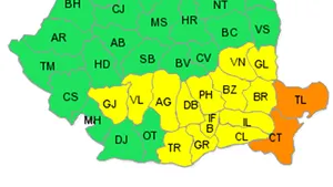 COD GALBEN ŞI PORTOCALIU de ploi. PROGNOZA METEO pentru miercuri şi joi, în ţară şi în Bucureşti