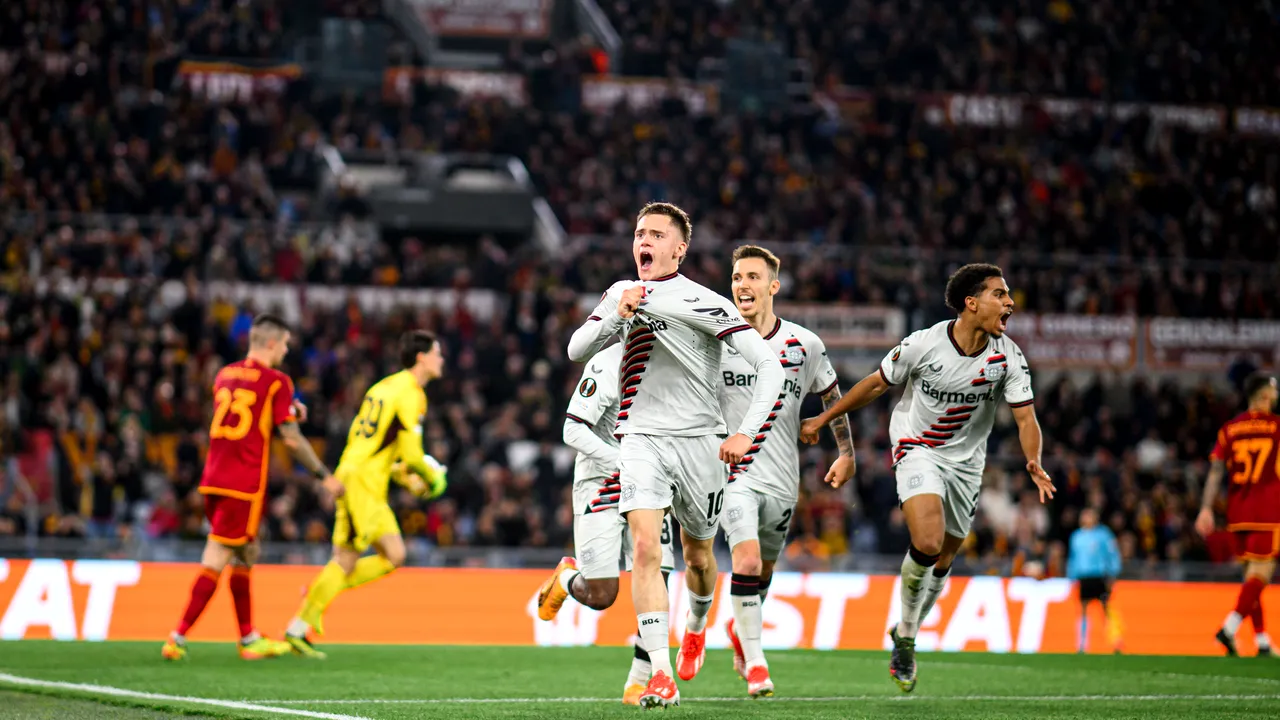 Leverkusen s-a impus cu 2-0 pe terenul Romei în prima manşă a semifinalelor