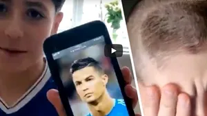 Glumă făcută de un tată fiului său care i-a cerut să îl tundă ca pe Ronaldo a ajuns virală